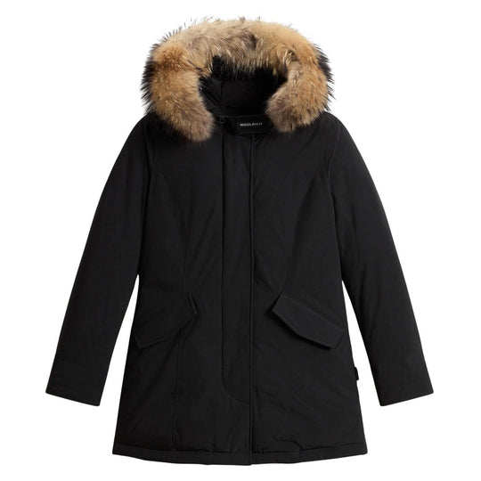 Giubbino Donna Woolrich Arctic Parka Luxury Pelliccia Removibile Nero
