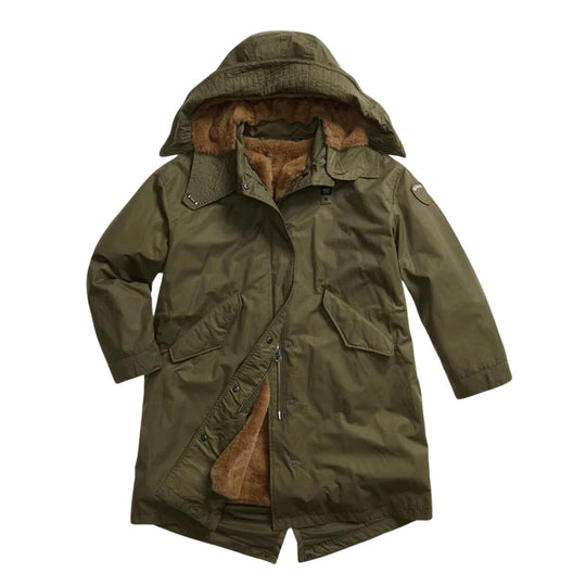 Giubbino Donna Blauer Parka Kemberma Verde
