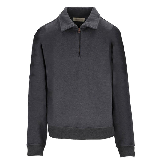 Felpa Uomo Bl'ker Mezza Zip Maryland Grigio Scuro Melange