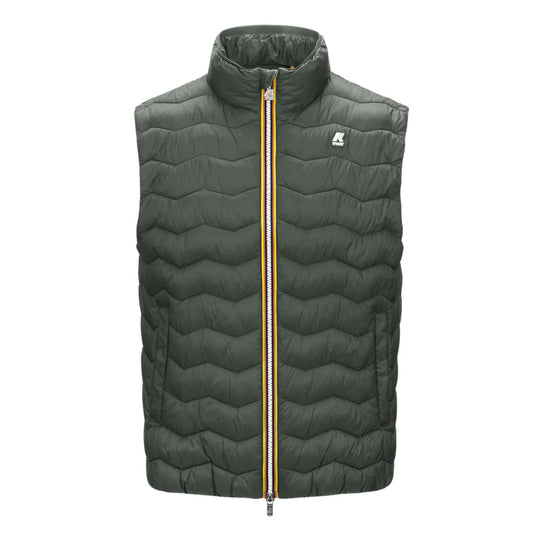 Men's K-Way Valen Quilted Warm Vest Green