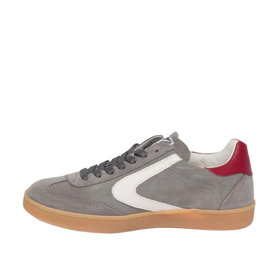 Sneakers Uomo Valsport Olimpia Suede 2548 Grigio/bianco/bordeaux