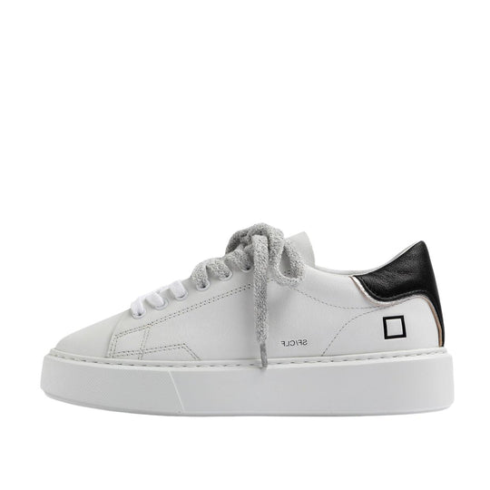 Sneakers Donna D.A.T.E. Sfera Tennis Retrò Bianco/Nero