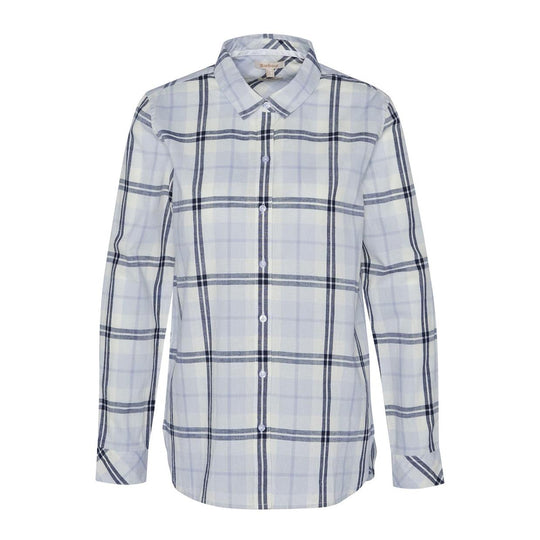 Women's Shirt Barbour Seaglow Navy Blue Check
