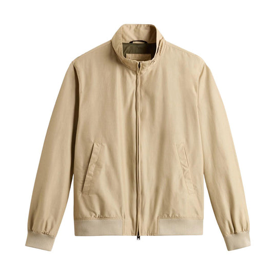 Giubbino Uomo Woolrich Bomber Cruiser Beige