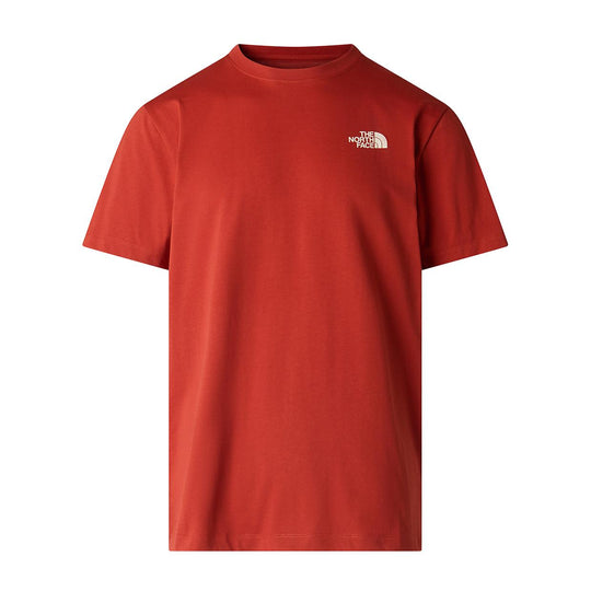 T-Shirt Uomo The North Face M Vertical Logo Ruggine