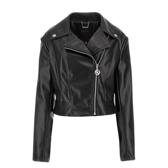 Giubbino Donna Guess Biker Nero