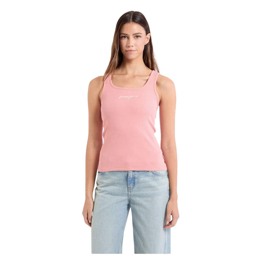 Canottiera Donna Guess Costine Rosa