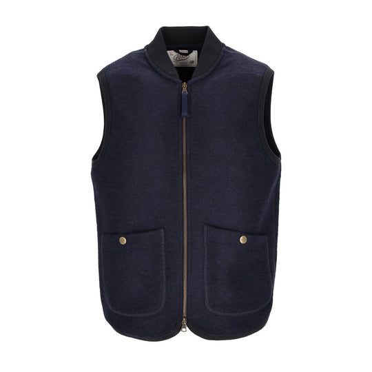 Gilet Uomo Bl'Ker Wolf Wool Blu