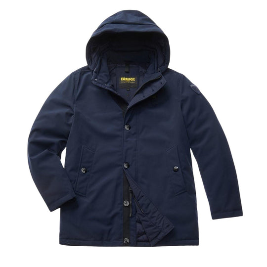 Parka Uomo Blauer Chester Cappuccio Removibile Blu