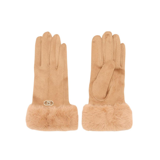 Guanti Donna LIU-JO Animalier Cammello