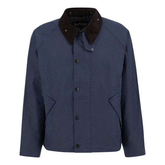 Giubbino Uomo Barbour OS Transport Wax Blu