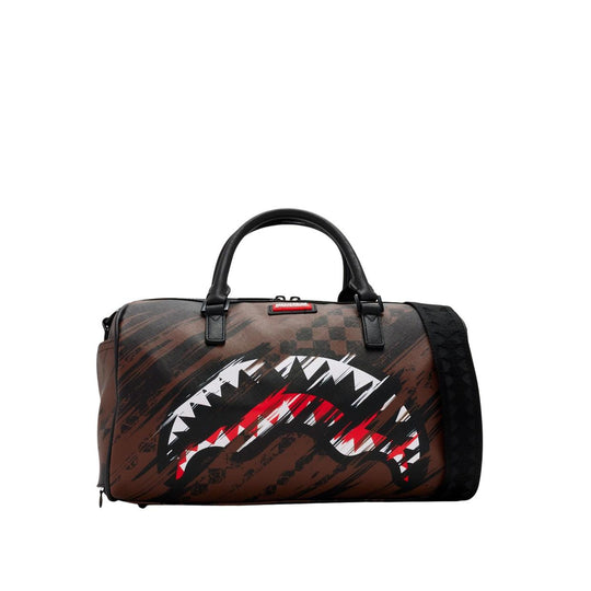 Borsa Unisex Sprayground Smeared Grunge Mini Duffle Marrone/Multicolor