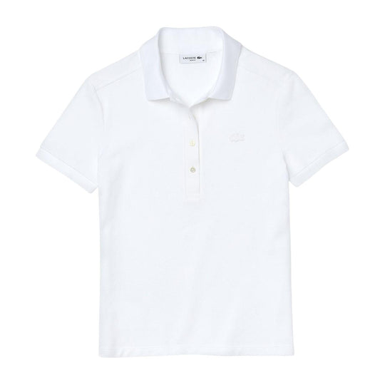 Polo Donna Lacoste Slim Fit Bianco