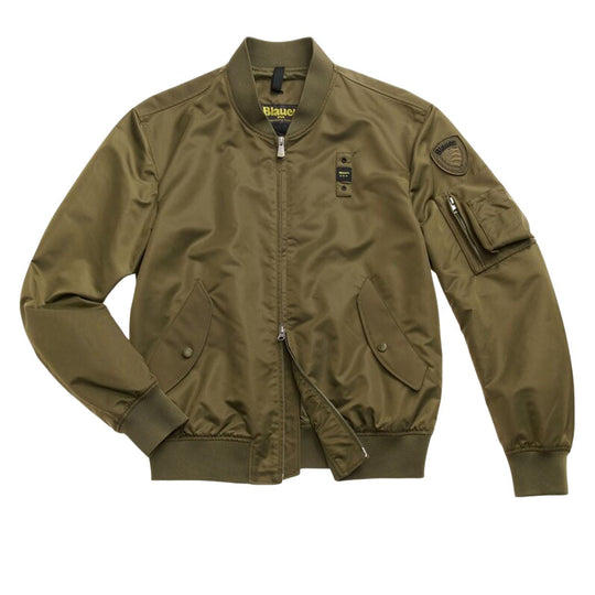 Herrenjacke Blauer Military Bomber Rocky Grün