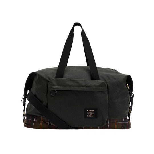 Borsa Uomo Barbour Field Wax Holdall Verde