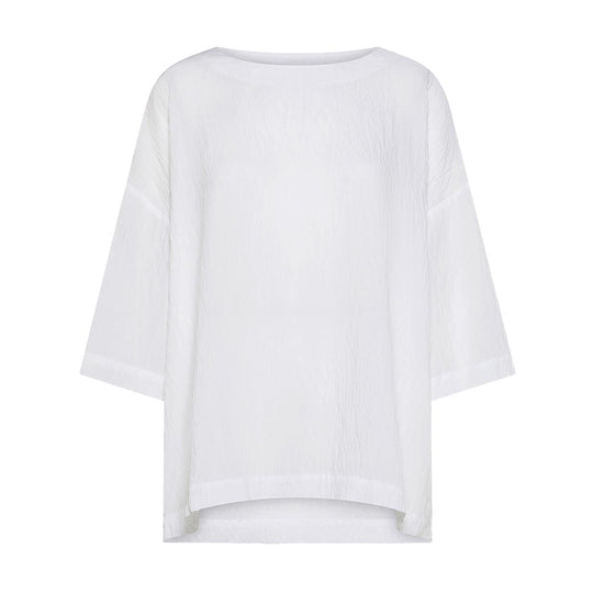 T-Shirt Donna Deha Ampia Effetto Stropicciato Bianco