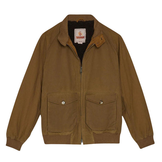 Men's Baracuta G9 Waxed Pocket Jacket Brown