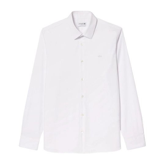 Camicia Uomo Lacoste Popeline Stretch Bianco