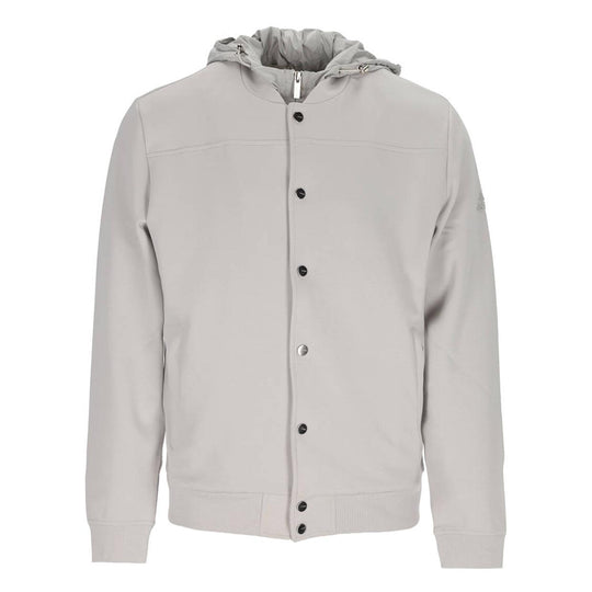 Giubbino Uomo Heskimo Bomber Cappuccio Staccabile Perla