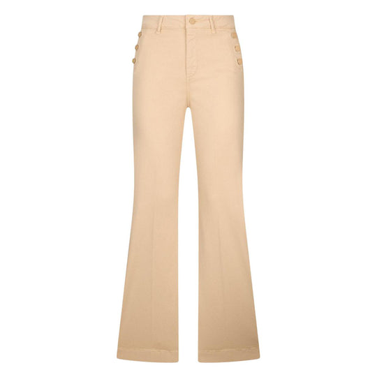 Pantalone Donna Liu-Jo Flare Jewel Ecru