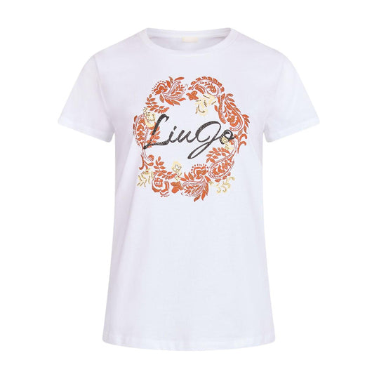 Women's Liu-Jo T-shirt White Floral Print