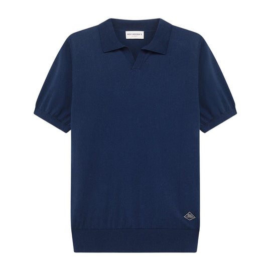 Polo Uomo Roy Roger'S In Maglia Di Cotone Blu