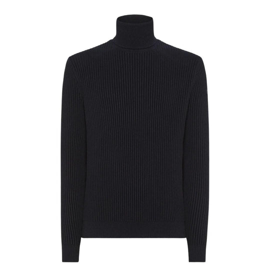 Herrenpullover RRD Baumwolle 7 Matrosenstrick Blau