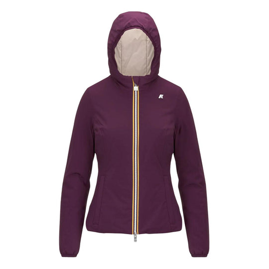 Giubbino Donna K-Way Lily St Warm Reversibile Viola / Beige