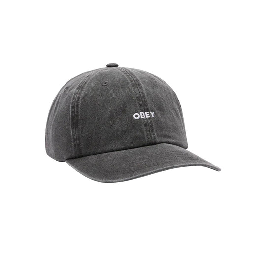 Cappello Uomo Obey Ranch 5 Panel Nero Lavato