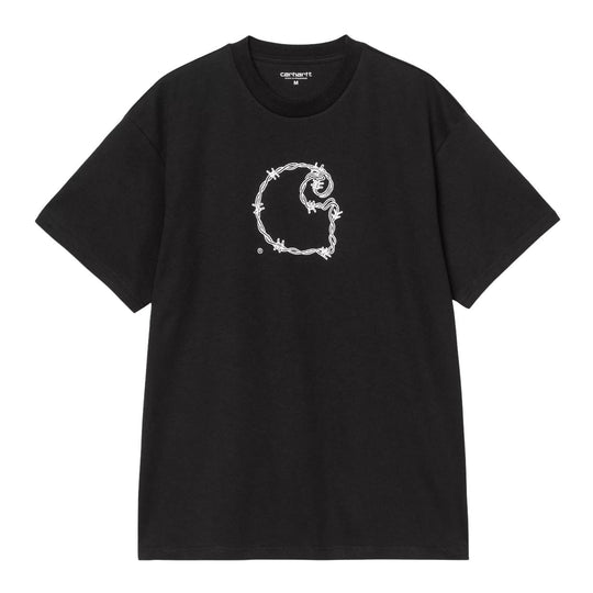 T-Shirt Uomo Carhartt Wip S/S Barbwire Nero