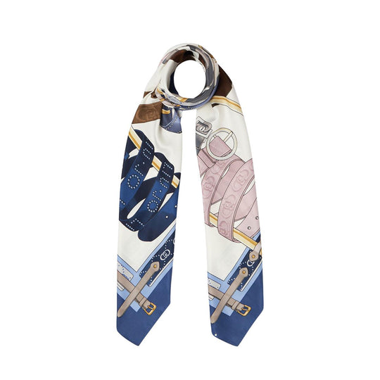 Foulard Liu-Jo Stampa 'Mix Belts' Blu Multicolor
