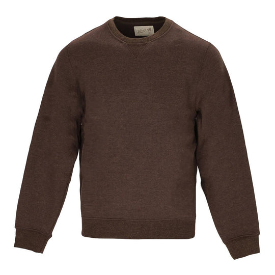 Felpa Uomo Bl'ker Girocollo Vermont Marrone Melange