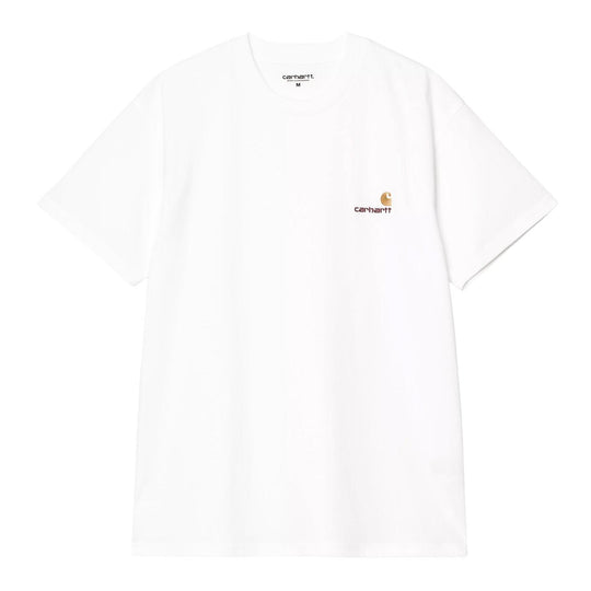 T-shirt Uomo Carhartt WIP S/S American Script Bianco