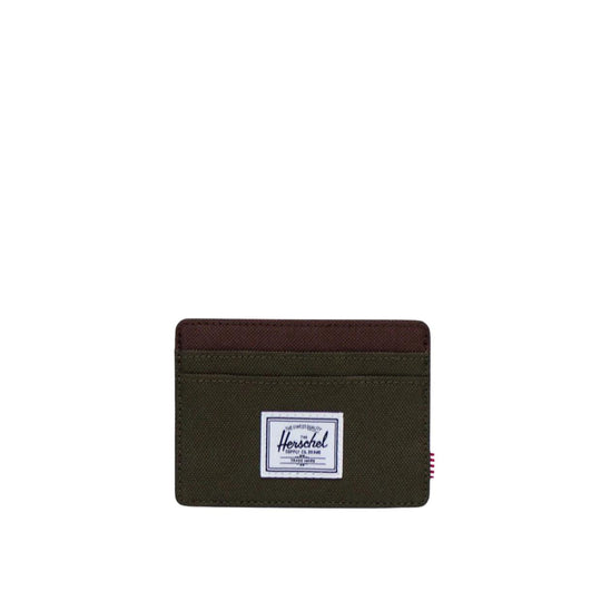 Portacarte Herschel Charlie Verde Militare