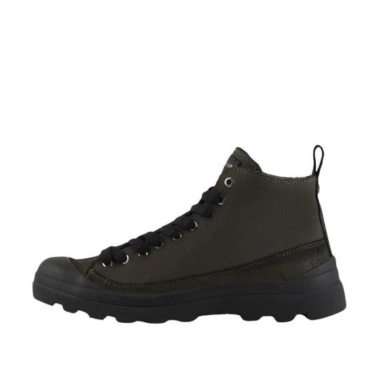 Polacchini Uomo Panchic P03 Tessuto Gommato Verde Militare