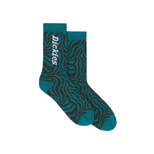 Calzini Unisex Dickies Linsburg Zebrato Verde / Nero
