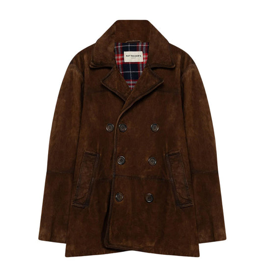 Giubbino Uomo Roy Roger'S Peacot Suede Tabacco