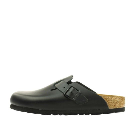 Sabot Donna Birkenstock Boston Pelle Naturale Nero