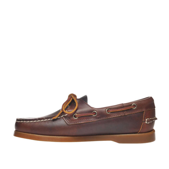 Scarpe Donna Sebago Docksides Portland Waxed Marrone/Miele
