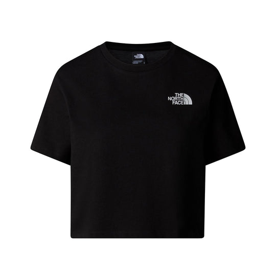 T-Shirt Damen The North Face Simple Dome Kurz geschnitten Schwarz