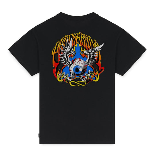 T-shirt Herren Propaganda Dreieck Augenball Schwarz