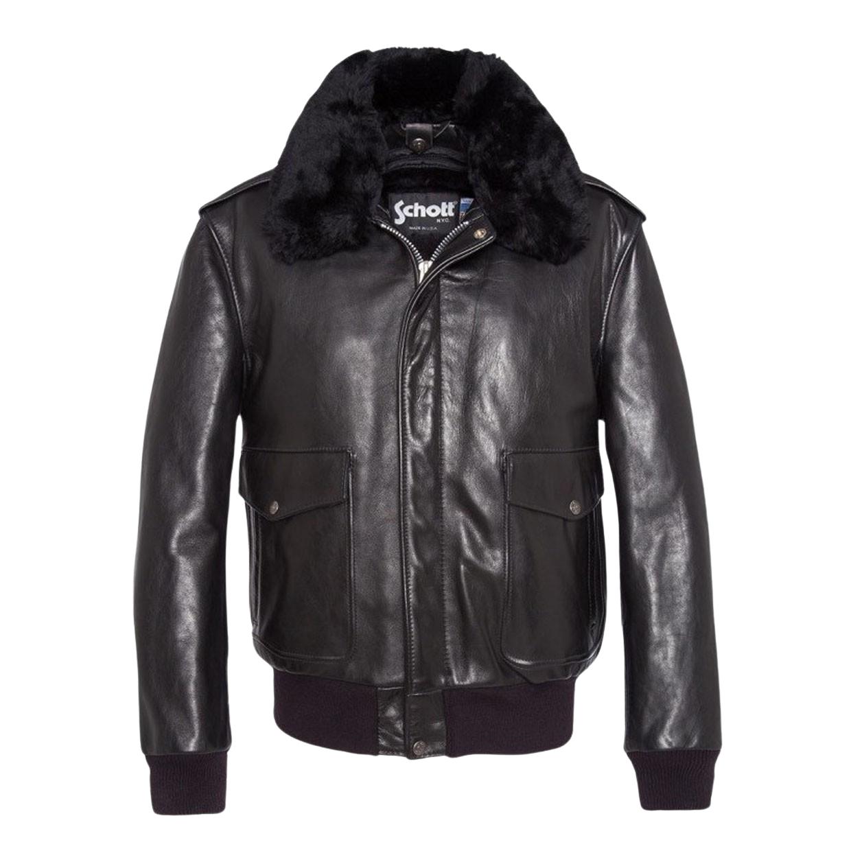 Schott A2 サイズ40 中古・古着通販】Schott (ショット) A2フライトジャケット ブラック