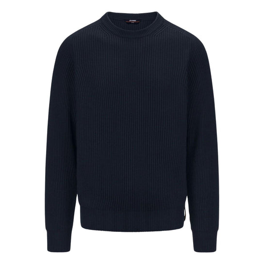Maglione Uomo K-Way Verin Wool Merino Blend Blu