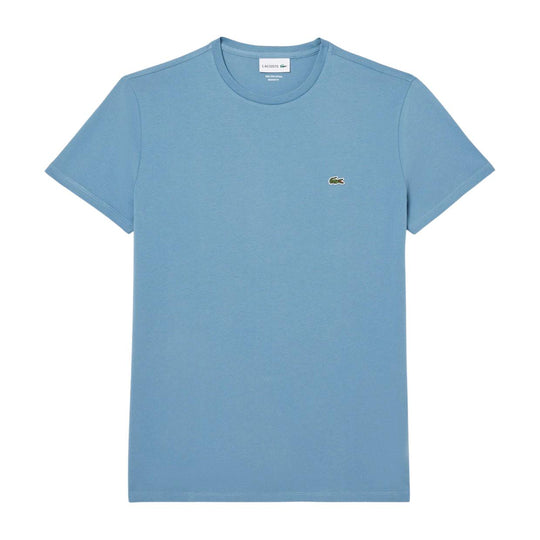 T-shirt Uomo Lacoste Cotone Pima Azzurro (HD9)