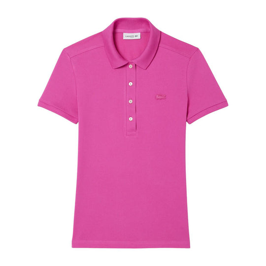 Polo Donna Lacoste Slim Fit Rosa (I1L)