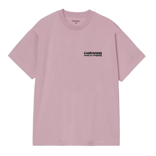 T-Shirt Uomo Carhartt Wip S/S Cubist Rosa
