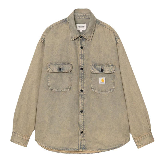 Camicia Uomo Carhartt WIP Tigan Shirt Jac Blu Lavato
