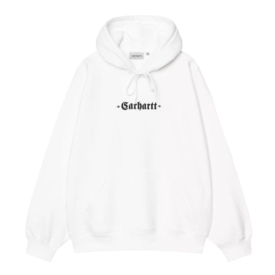 Felpa Uomo Carhartt WIP Hooded Greatest Hits Bianco / Nero