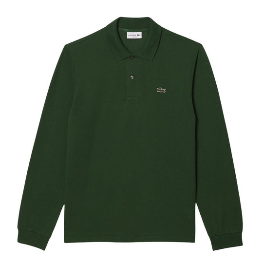Polo Lacoste Classic Fit Long Sleeve Green