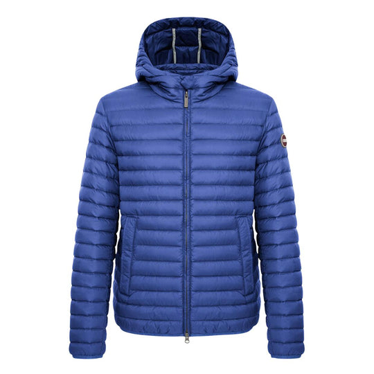 Piumino Uomo Colmar Bomber Cappuccio 100 Gr Blu Chiaro